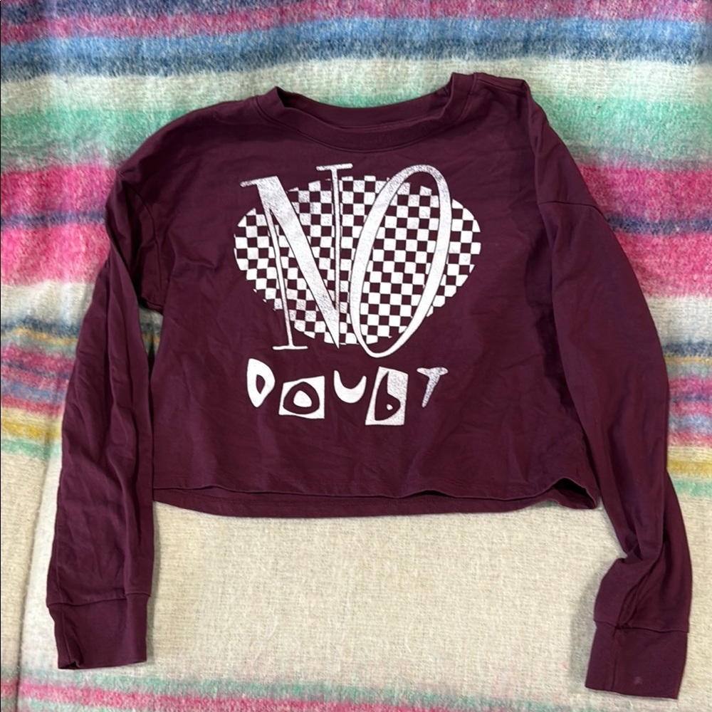 GAP Teen Burgundy Crop Tee